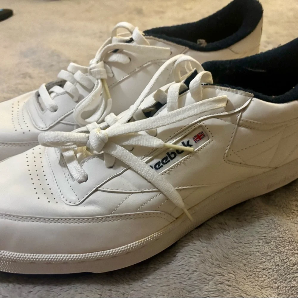 Reebok Men's 13 Classic White Sneakers - Picture 2 of 7